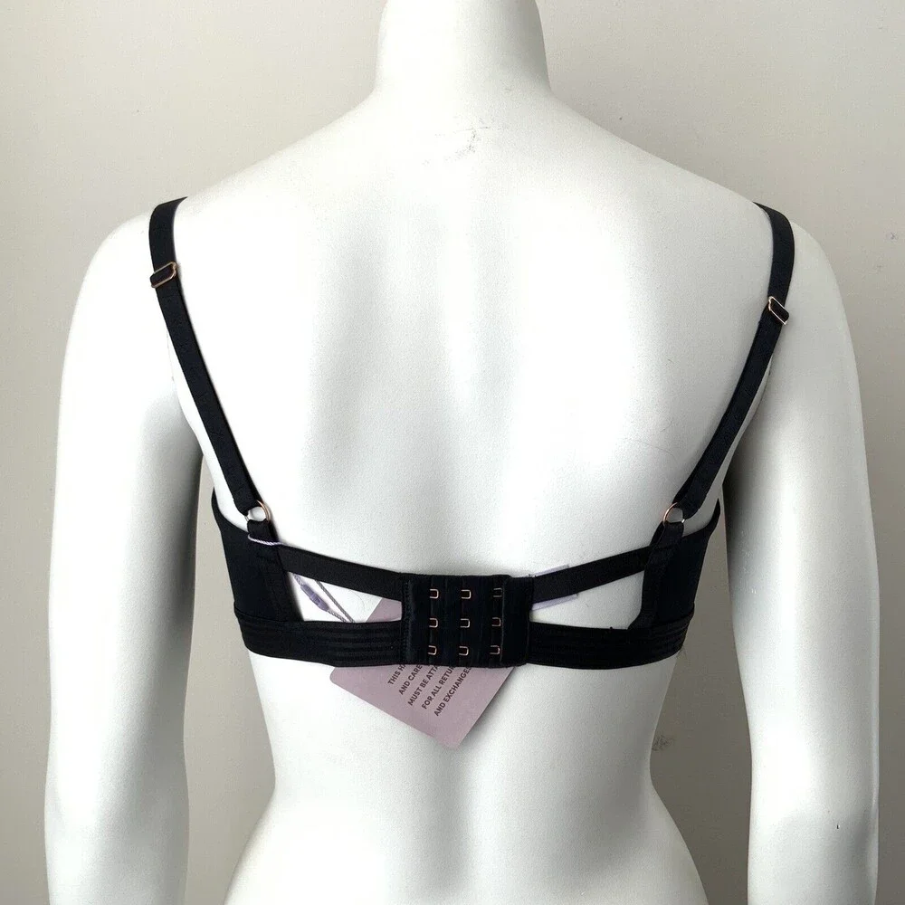 Rihanna Savage X Fenty T-shirt Underwire Bra Black 36DDD
